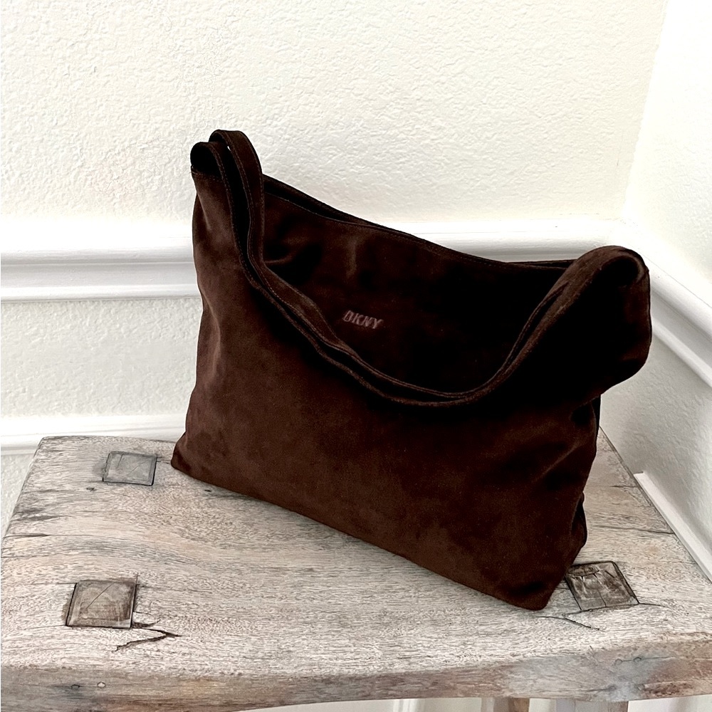 dkny suede bag